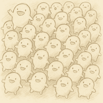 わらわら。(chatGPTにて作成)