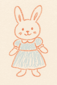 好きな動物を擬人化したイラスト